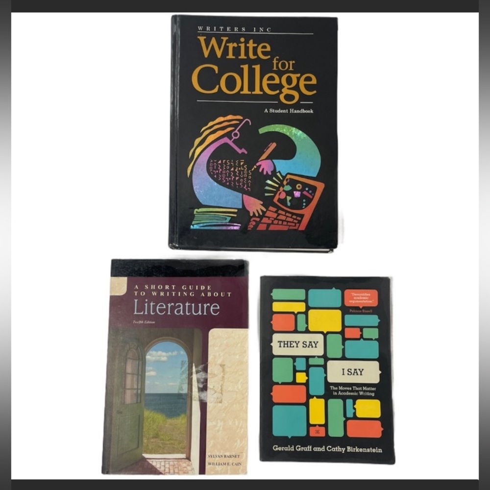 College Writing Book Bundle They Say I Say Write For College Lit Guide / Office